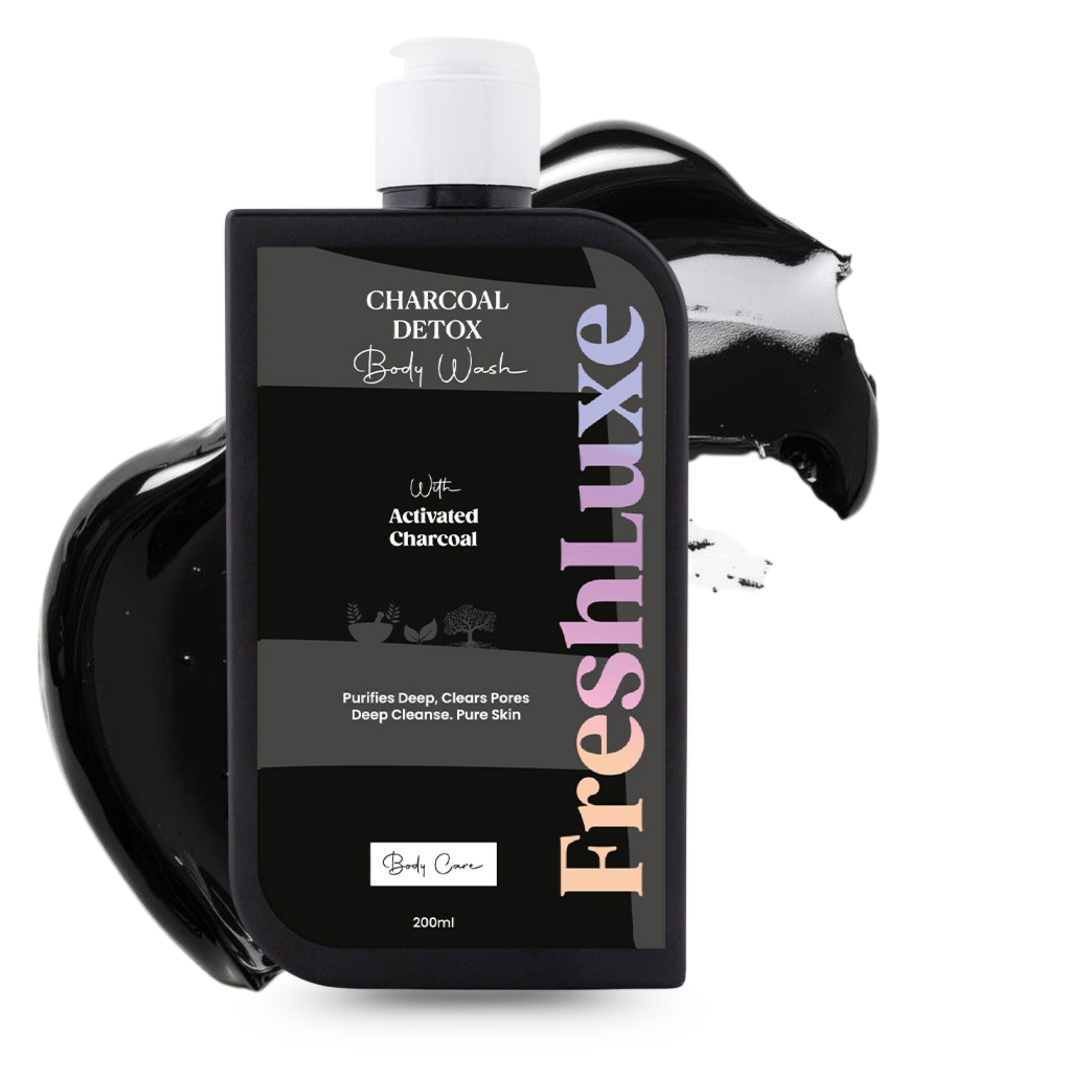 Deep Cleansing Charcoal Detox Bodywash with Aloe Vera- 200ml