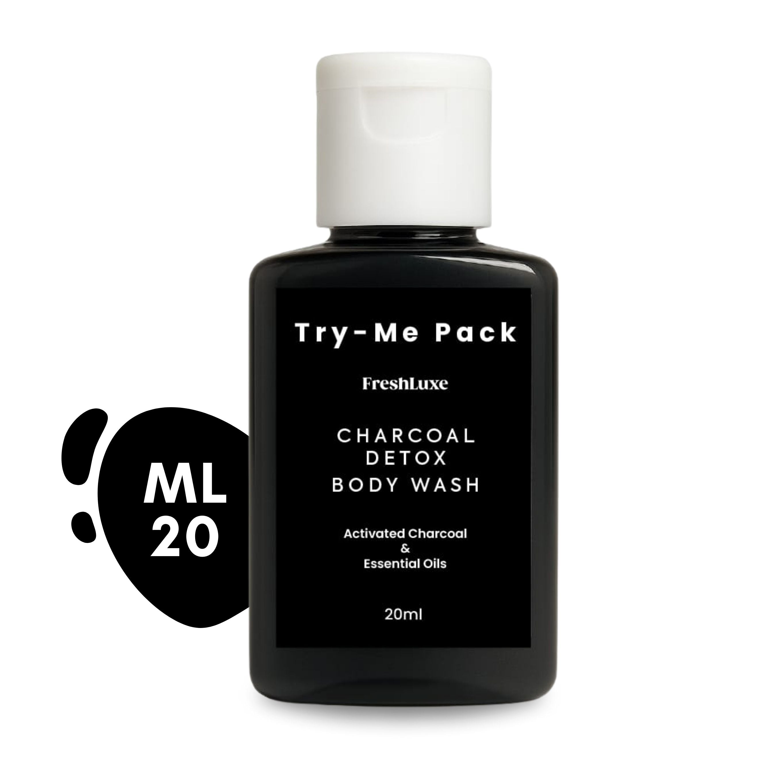 Deep Cleansing Charcoal Detox Bodywash with Aloe Vera- 15ml