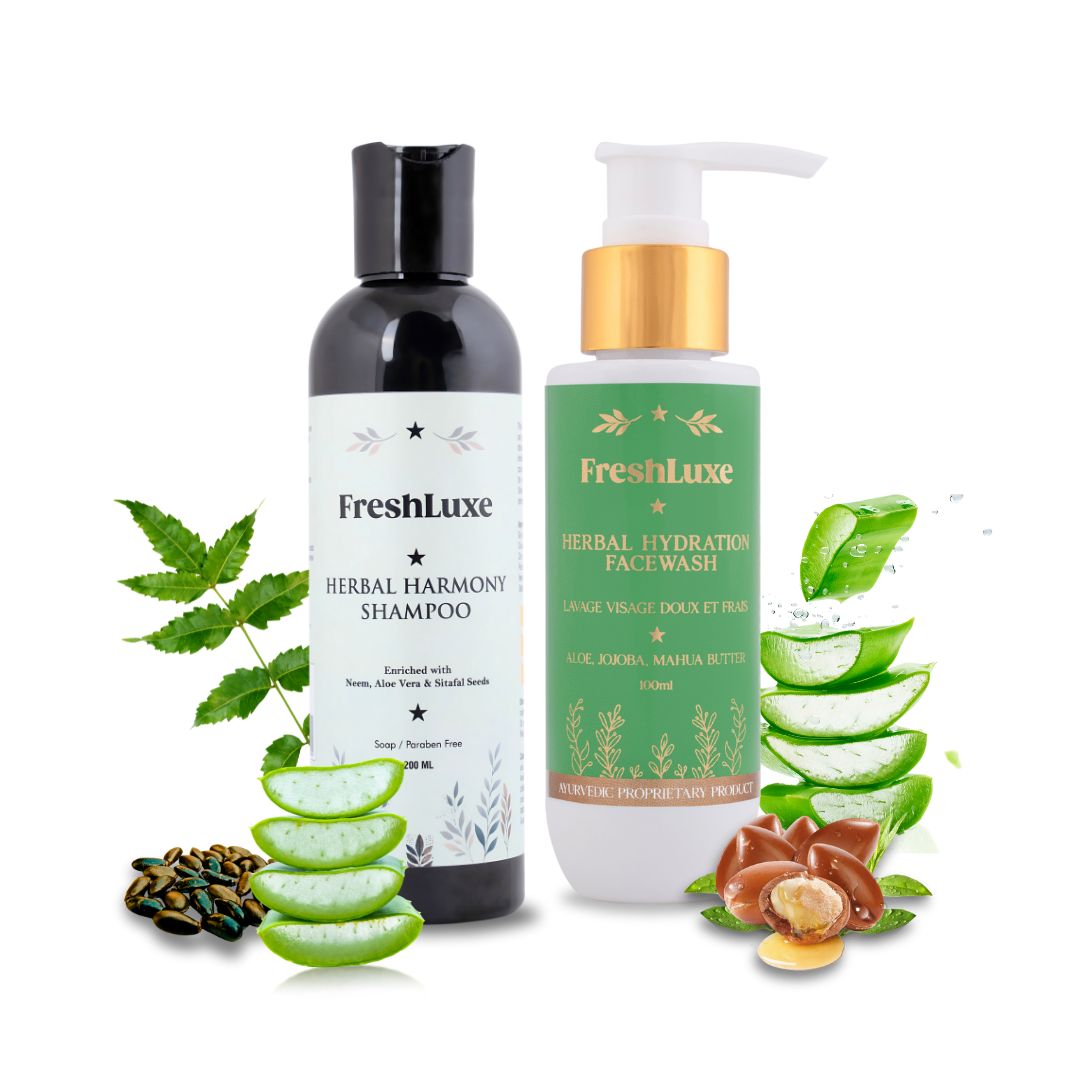 Herbal Harmony Shampoo & Herbal Hydration Facewash