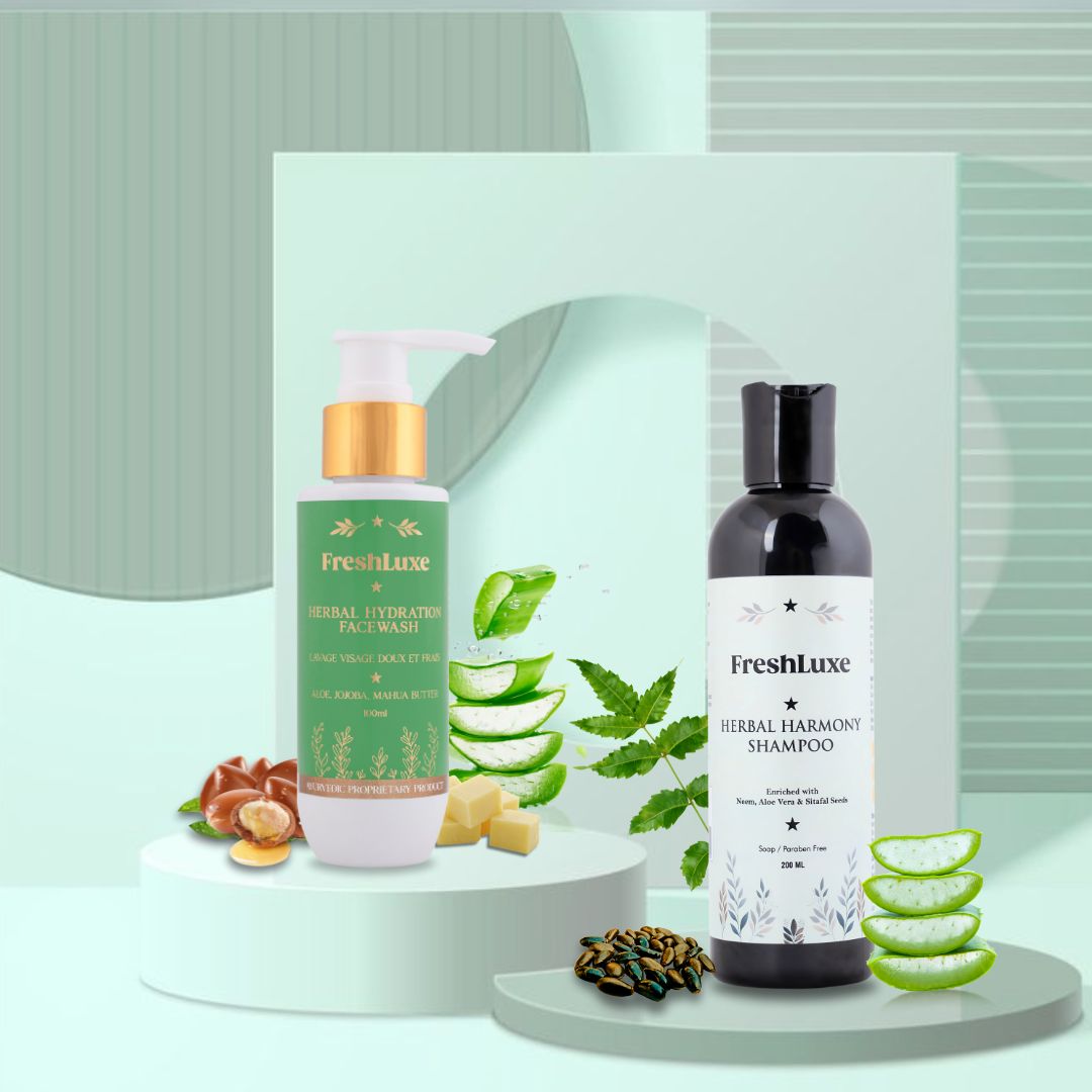 Herbal Harmony Shampoo & Herbal Hydration Facewash