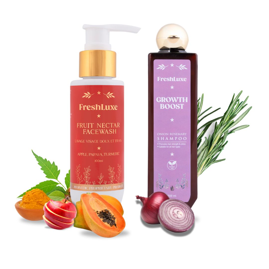 Growth Boost Shampoo & Fruit Nectar Facewash