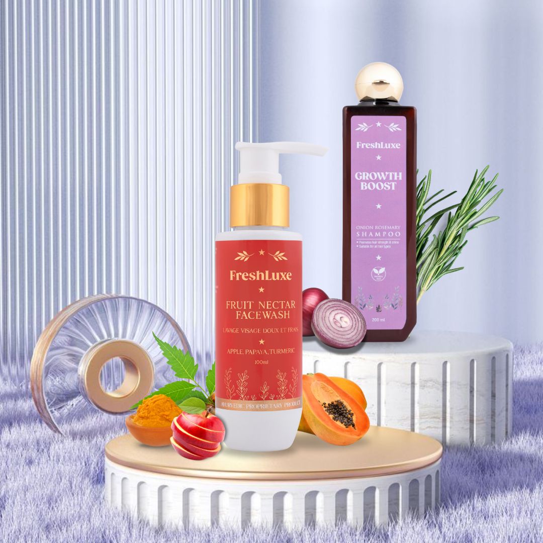 Growth Boost Shampoo & Fruit Nectar Facewash