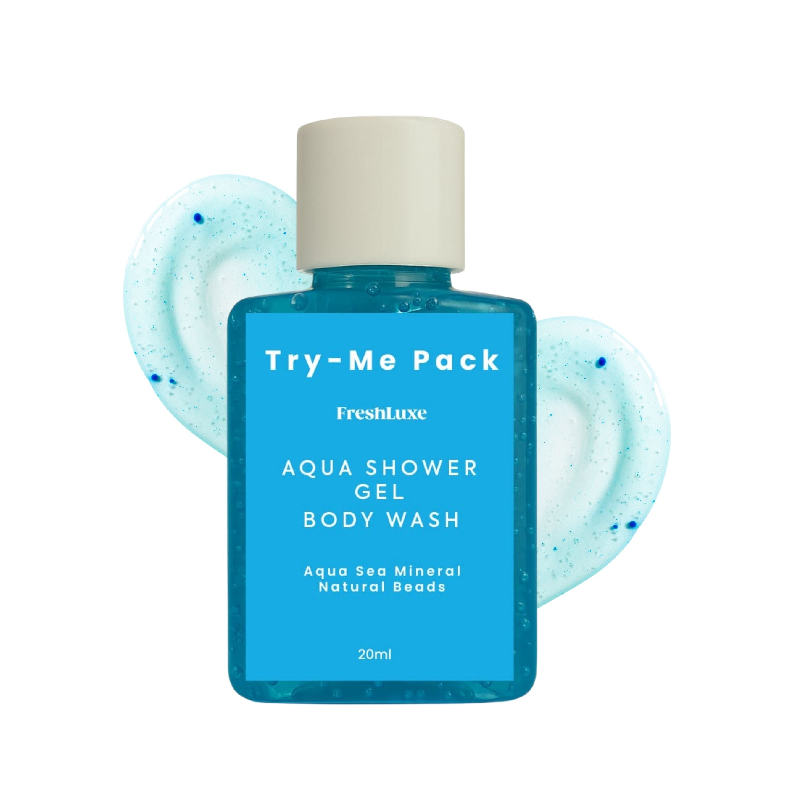 Aqua Essence Bodywash with Sea Salts & Scrub Beads | For Long-Lasting Freshness- 15 ml