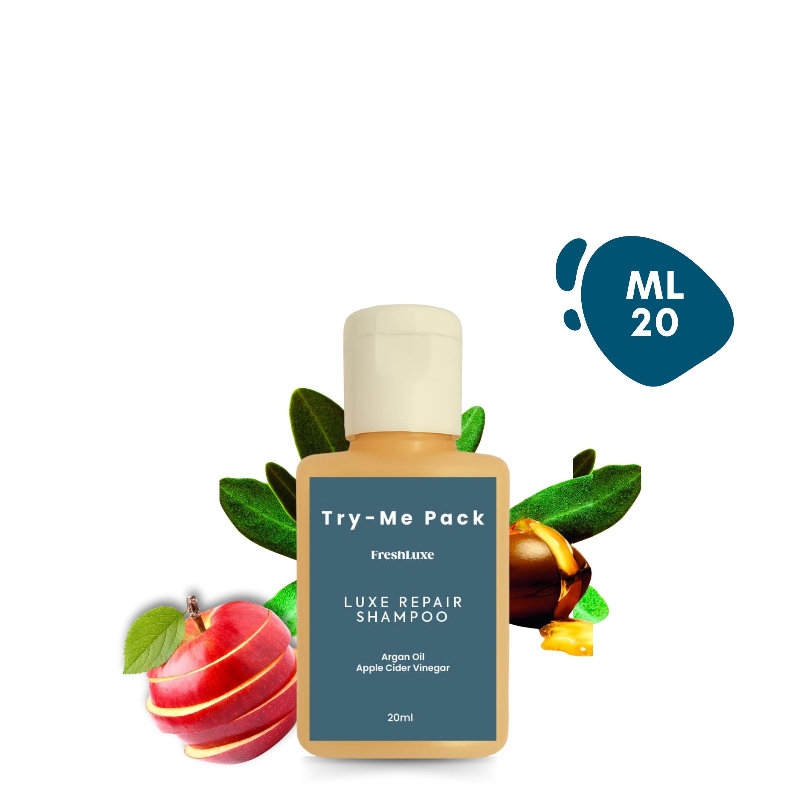 Luxe Repair Shampoo with Moroccan Argan Oil & Apple Cider | For Strength & Repair- 15ml