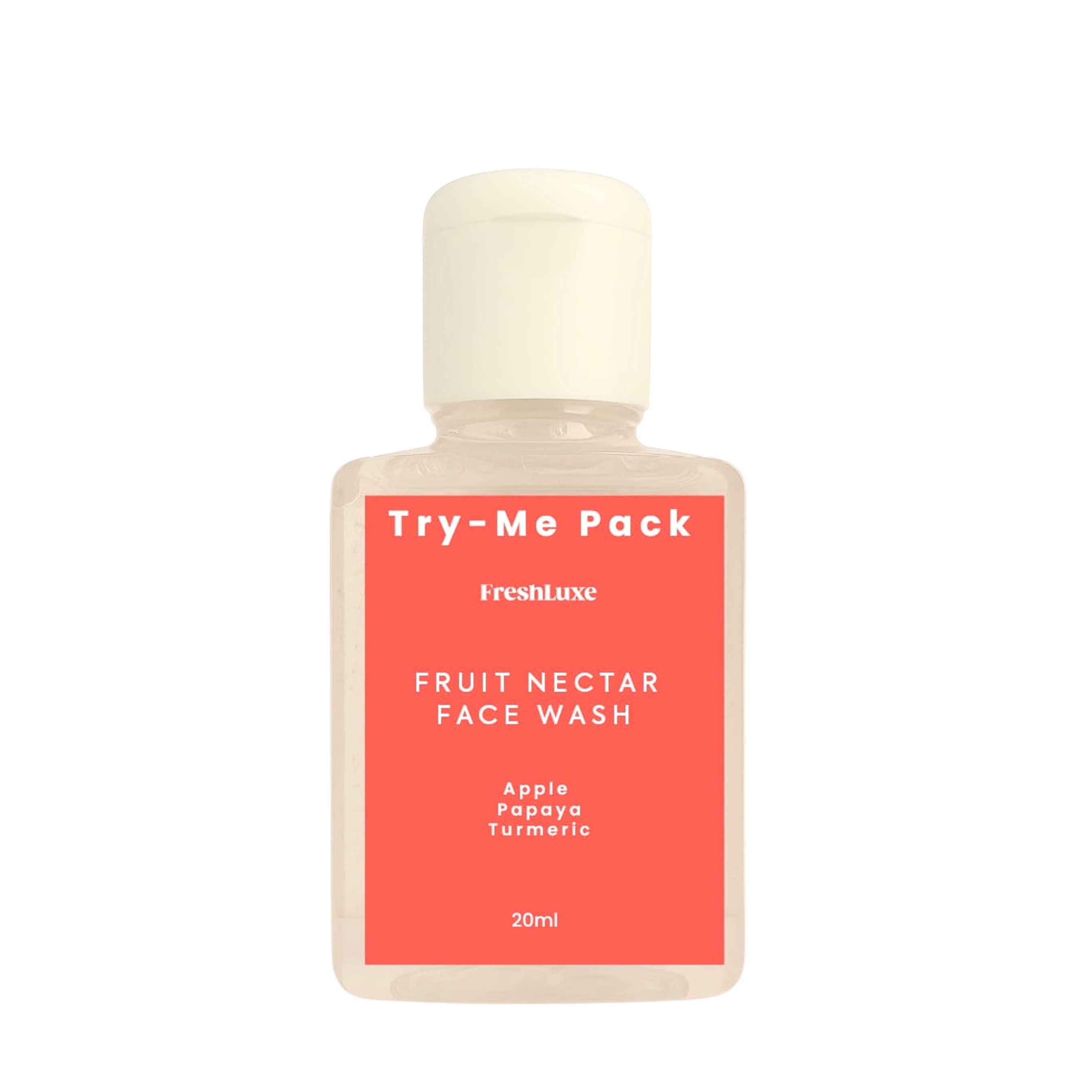 Fruit Nectar Facewash | Apple, Papaya & Turmeric | Brightening & Revitalizing- 15ml