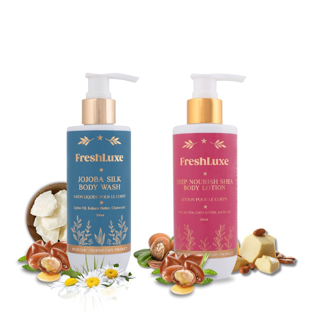 Jojoba Silk Bodywash & Shea Butter & Cocoa Butter Lotion