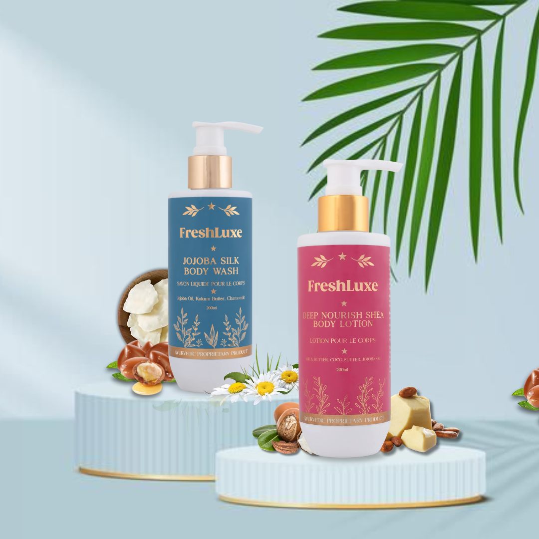 Jojoba Silk Bodywash & Shea Butter & Cocoa Butter Lotion