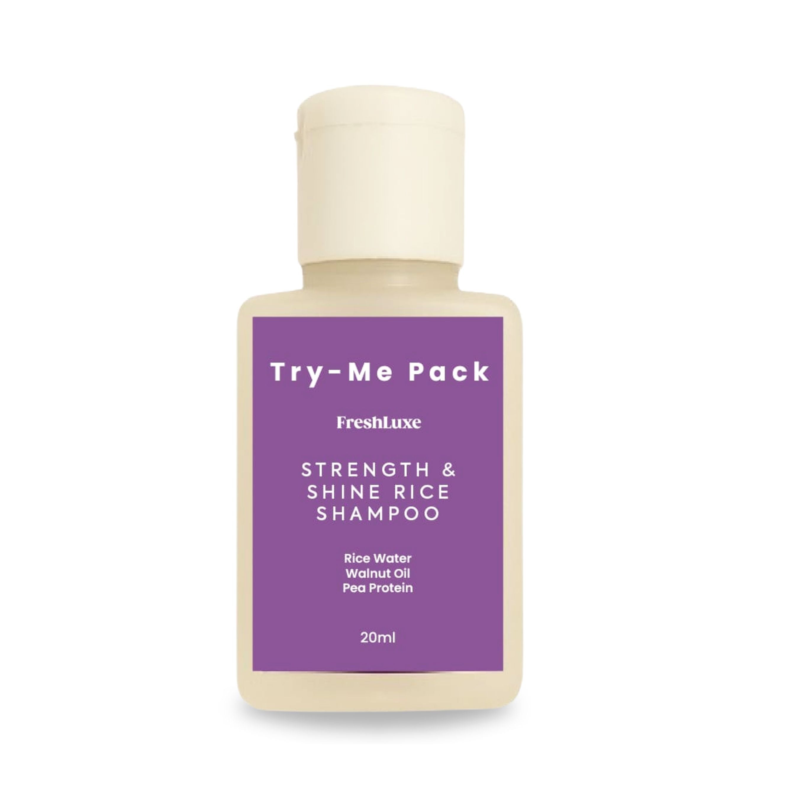 Strength & Shine Rice Water Shampoo with Walnut Oil & Pea Protein | For All Hair Types- 15 ml