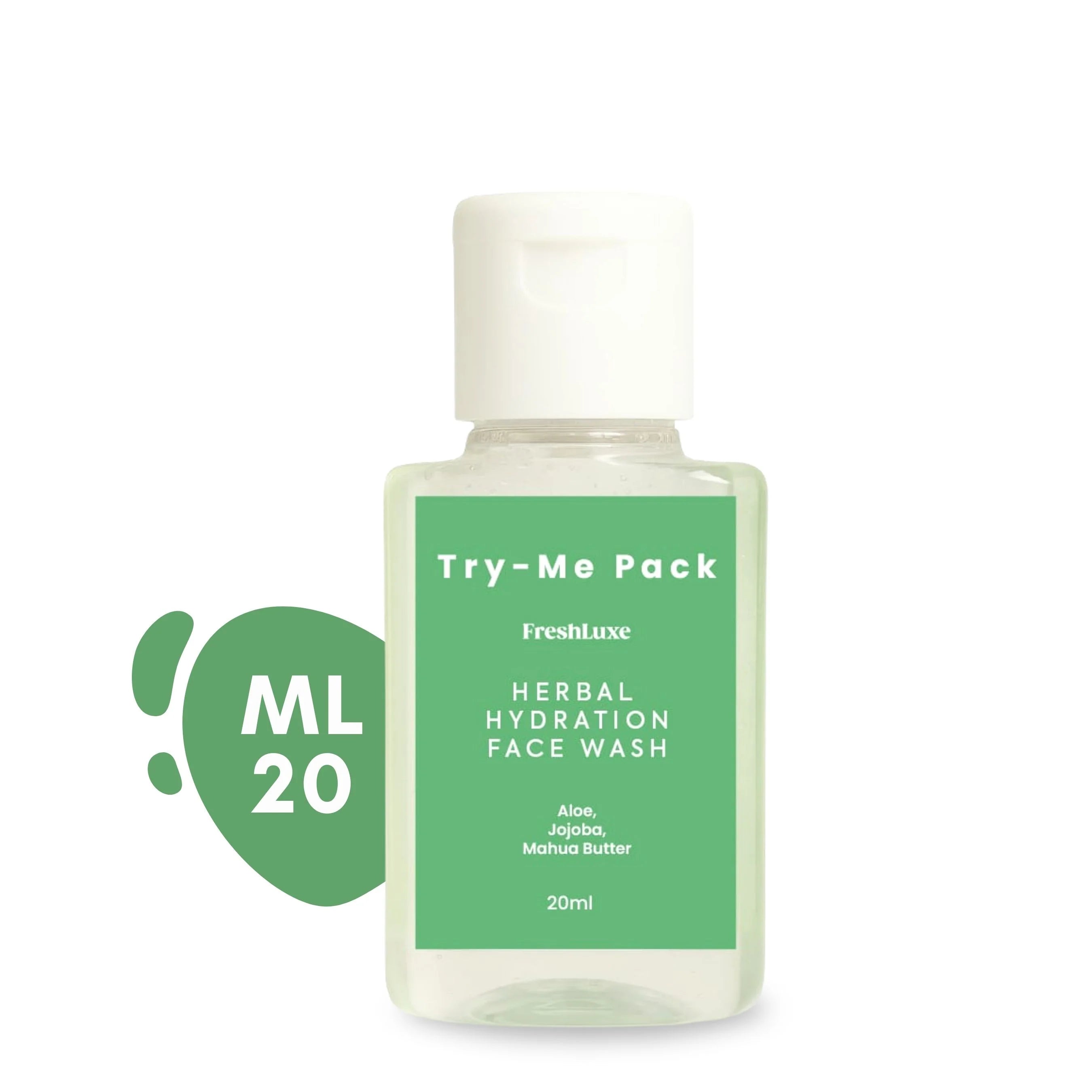 Herbal Hydration Facewash | Aloe Vera & Neem | Gentle Cleanse & Deep Moisture- 20ml