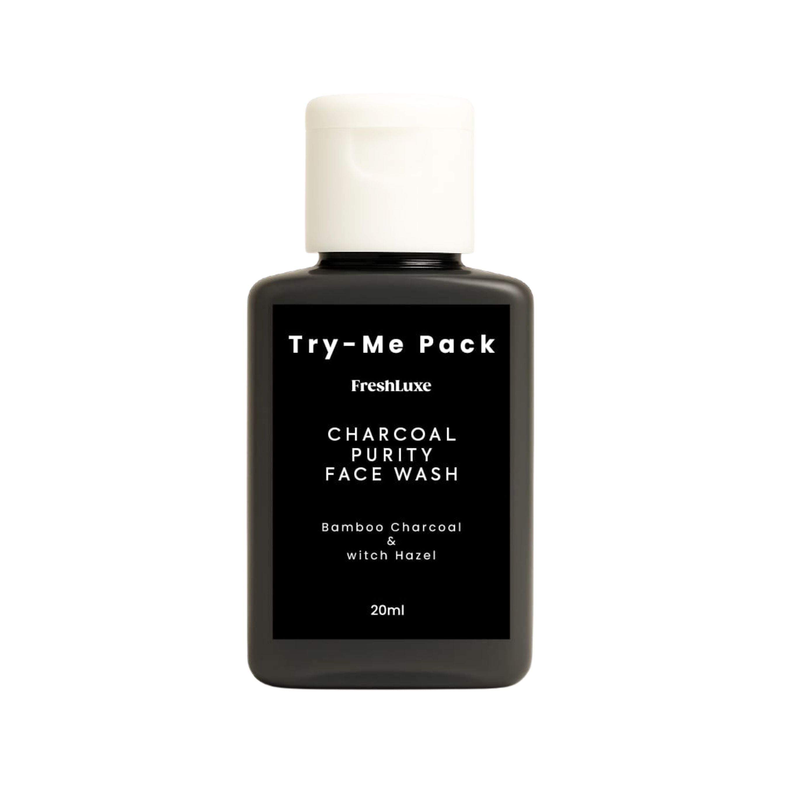 Charcoal Purity Facewash | Deep Cleansing & Detox | Bamboo Charcoal & Witch Hazel- 15 ml