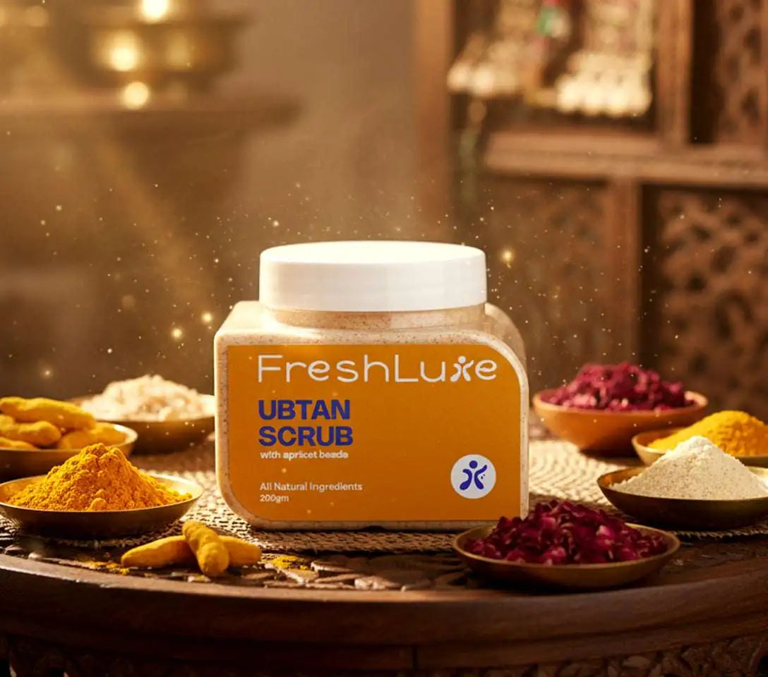 Traditional Ubtan Face & Body Scrub for Tan Removal & Glow