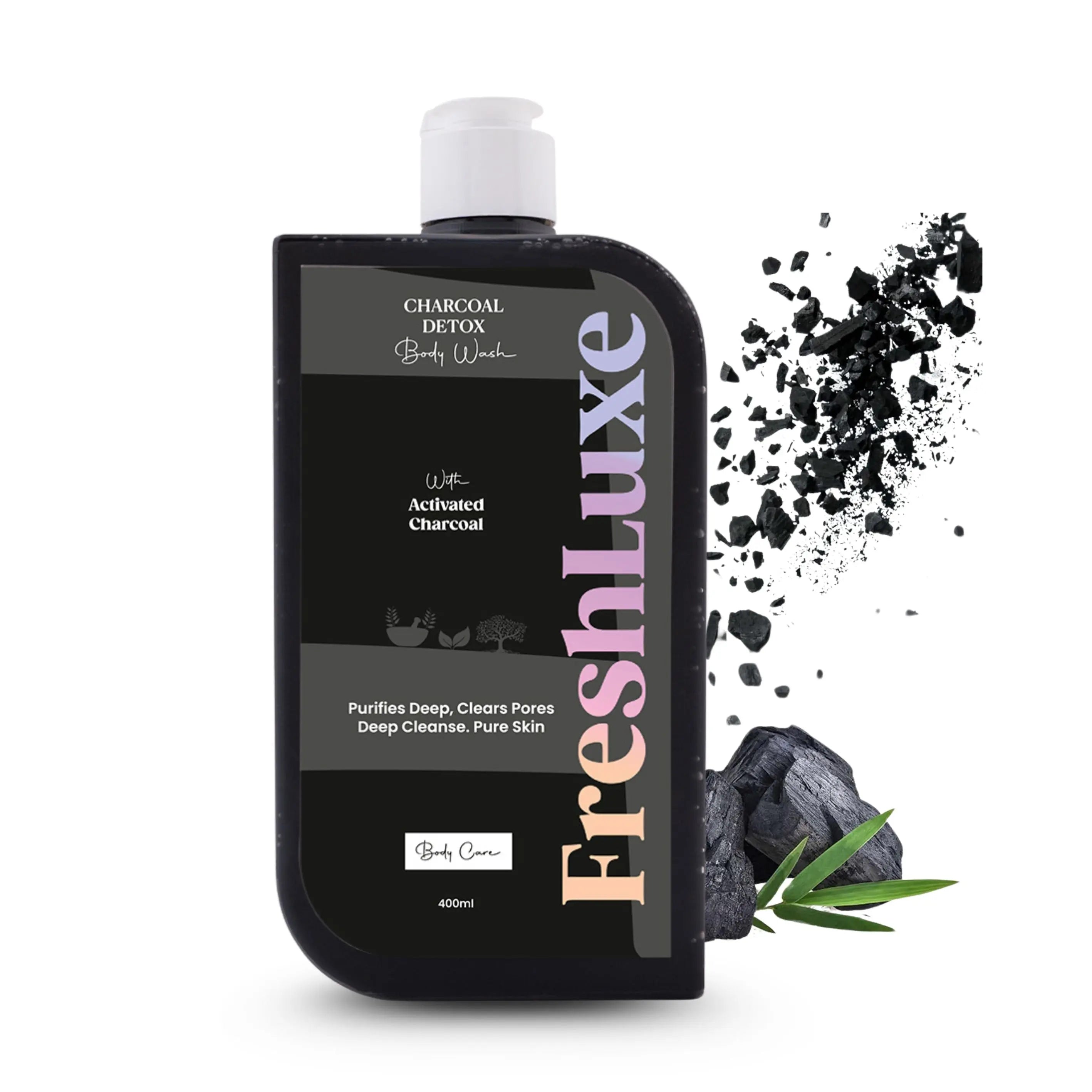 FreshLuxe Activated Charcoal Body Wash