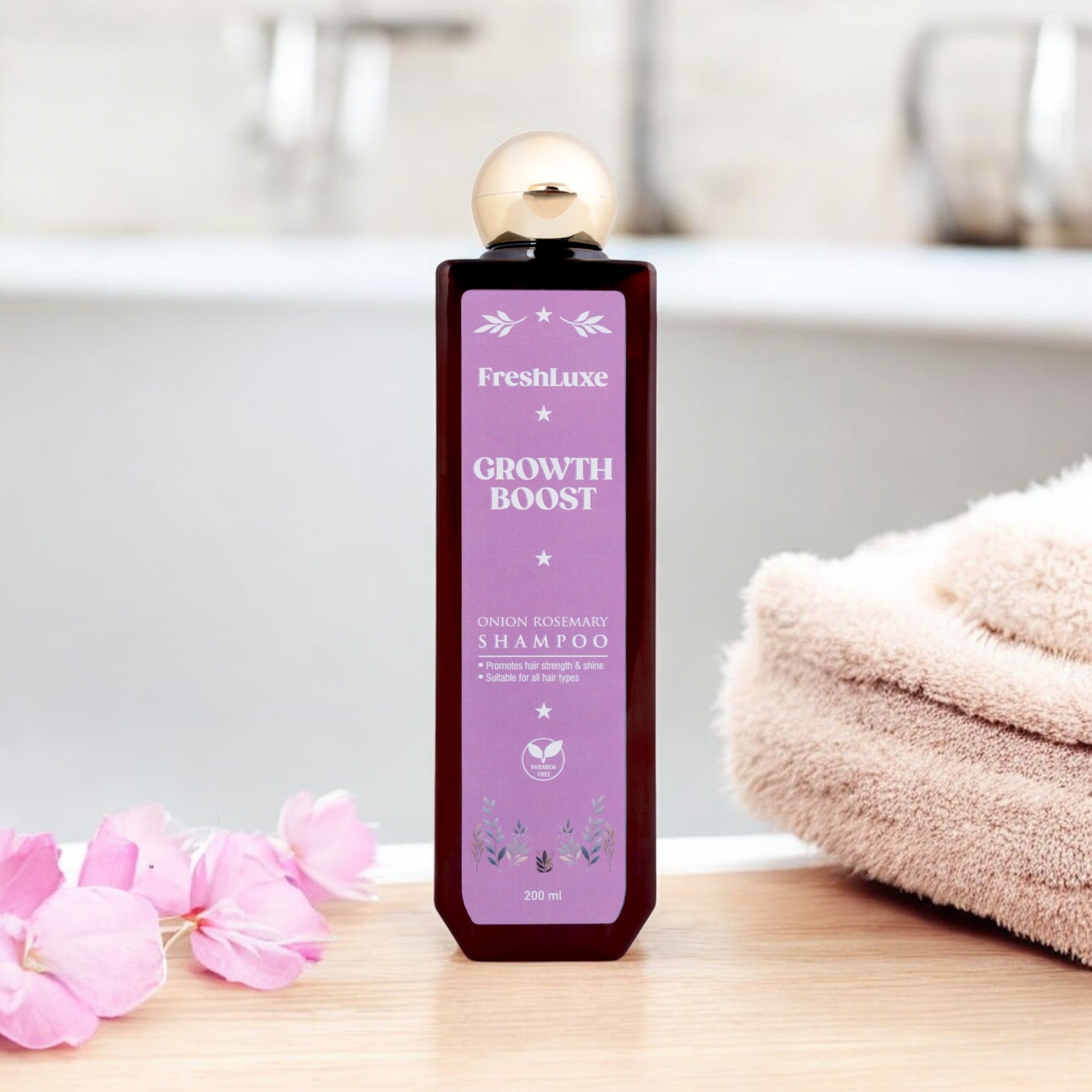 Growth Boost Shampoo with Rosemary & Onion | Strengthens Roots- 200ml