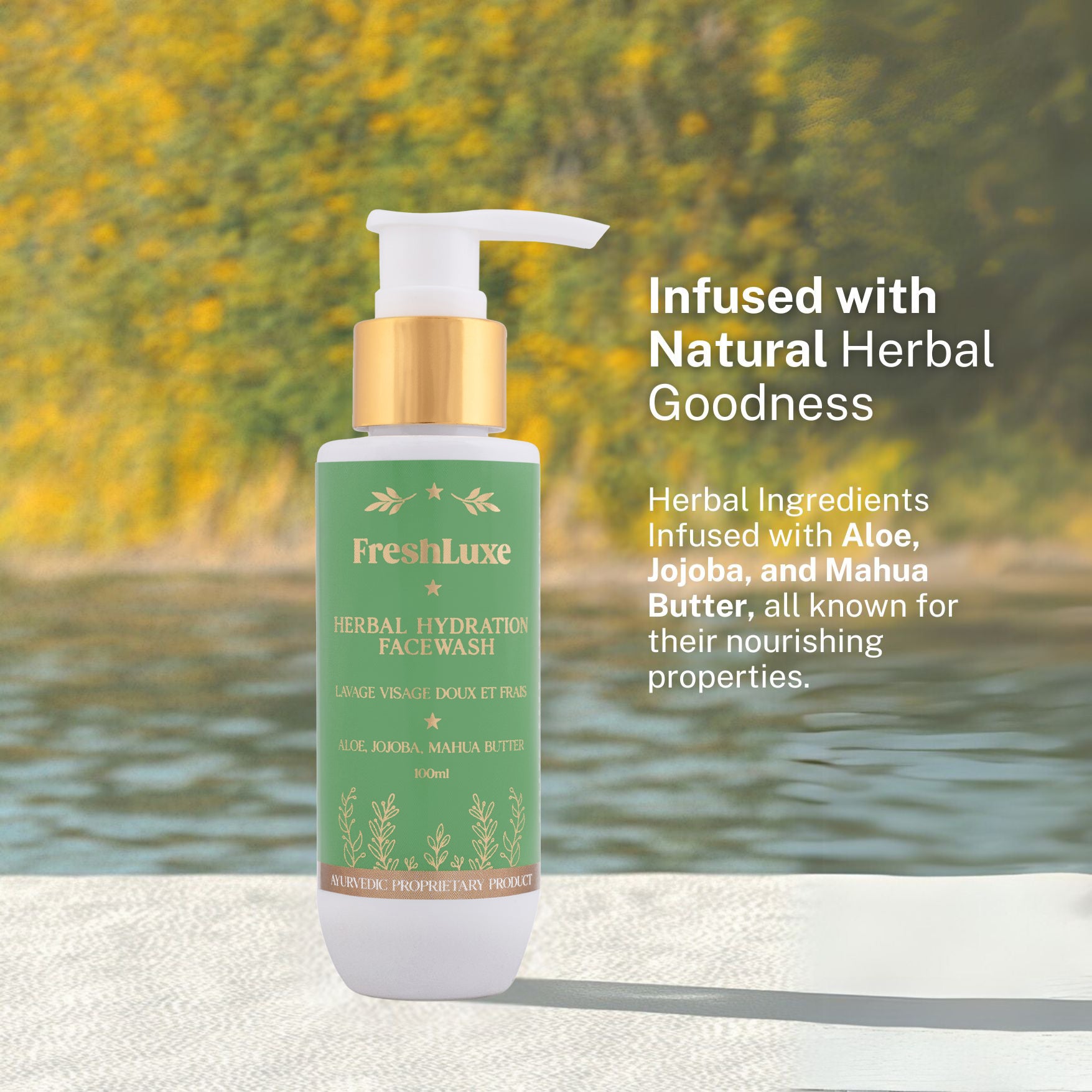 Herbal Hydration Facewash | Aloe Vera & Neem | Gentle Cleanse & Deep Moisture- 100ml