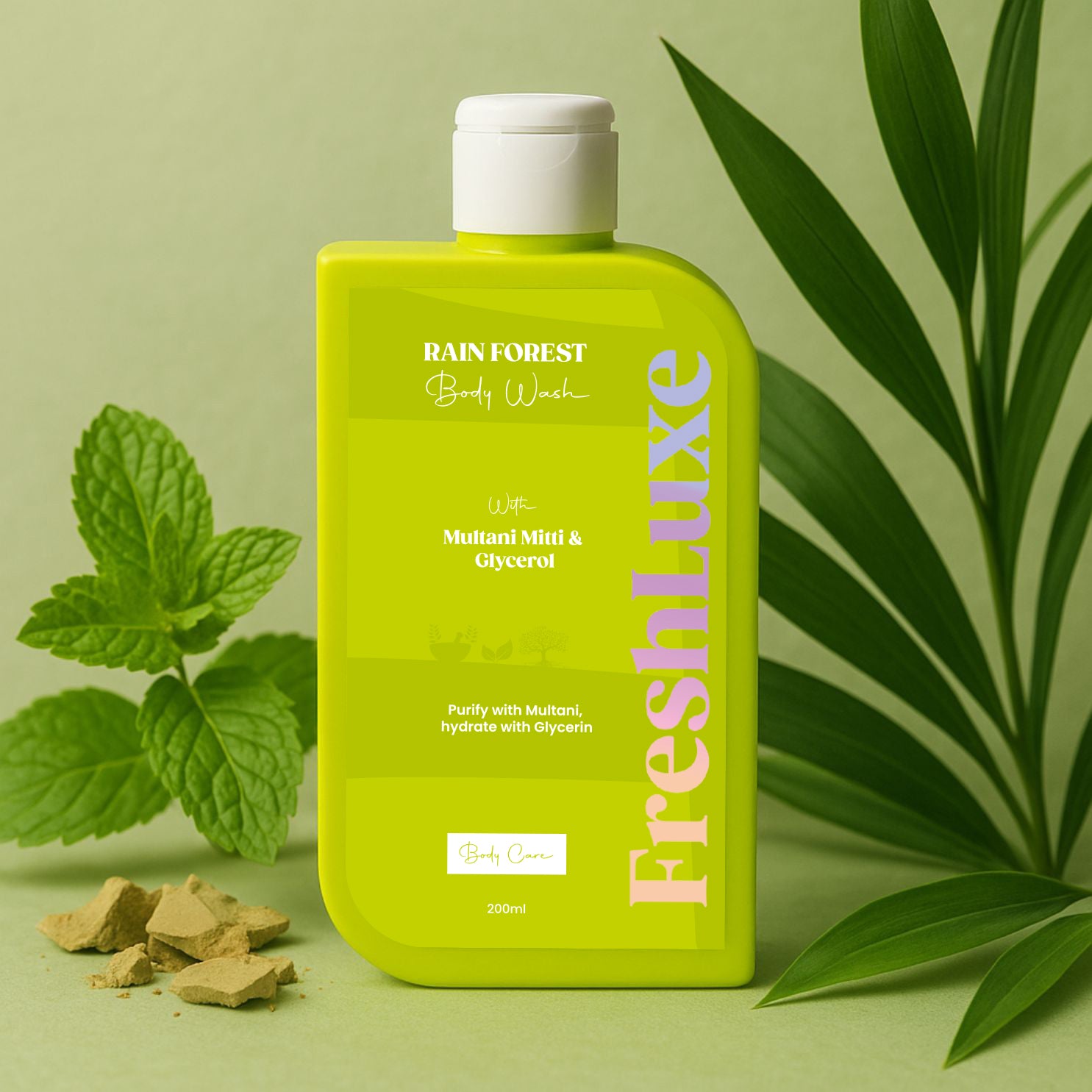FreshLuxe Rain Forest Body Wash | Paraben & SLS Free | Rain Bath Scent