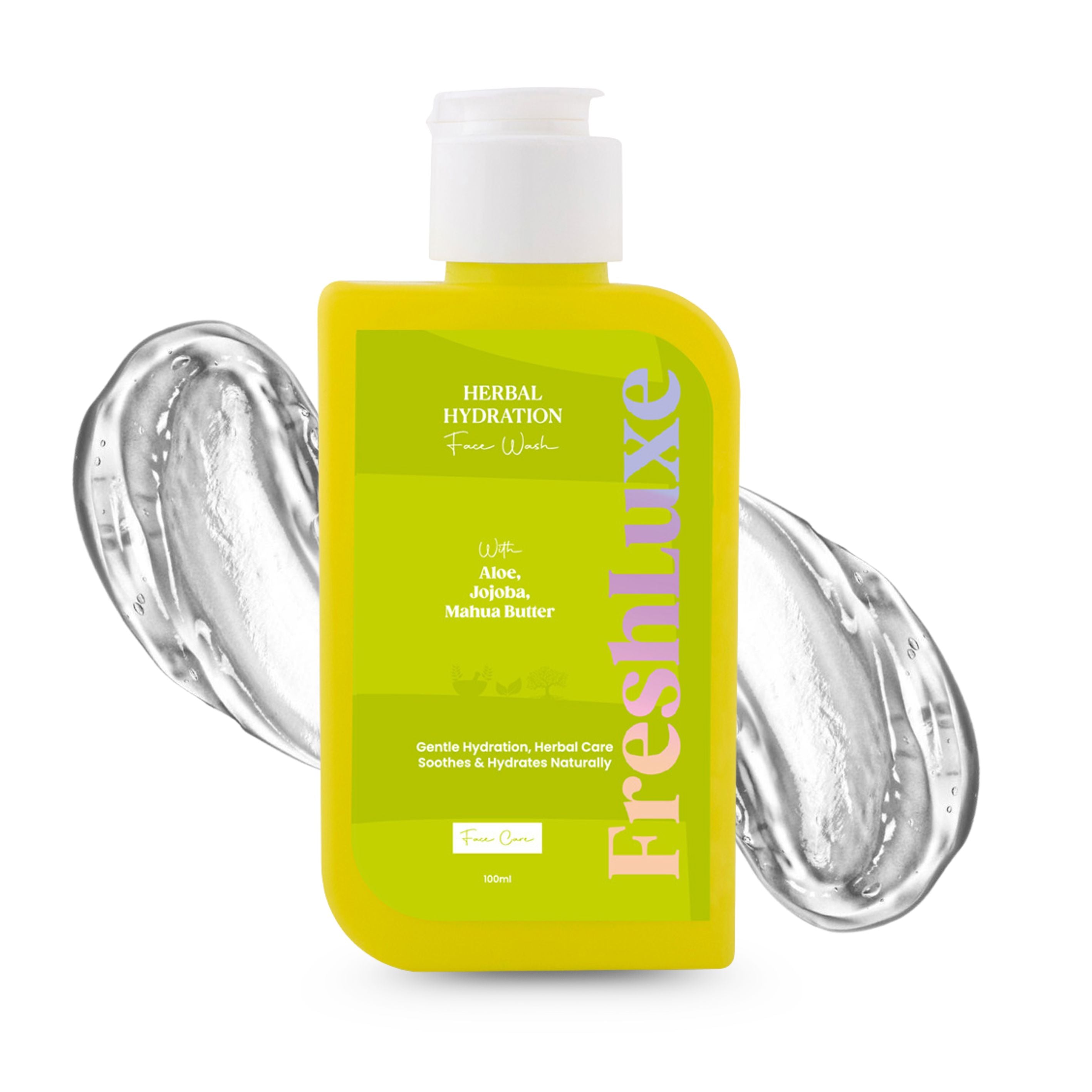 Herbal Hydration Facewash | Aloe Vera & Neem | Gentle Cleanse & Deep Moisture- 100ml