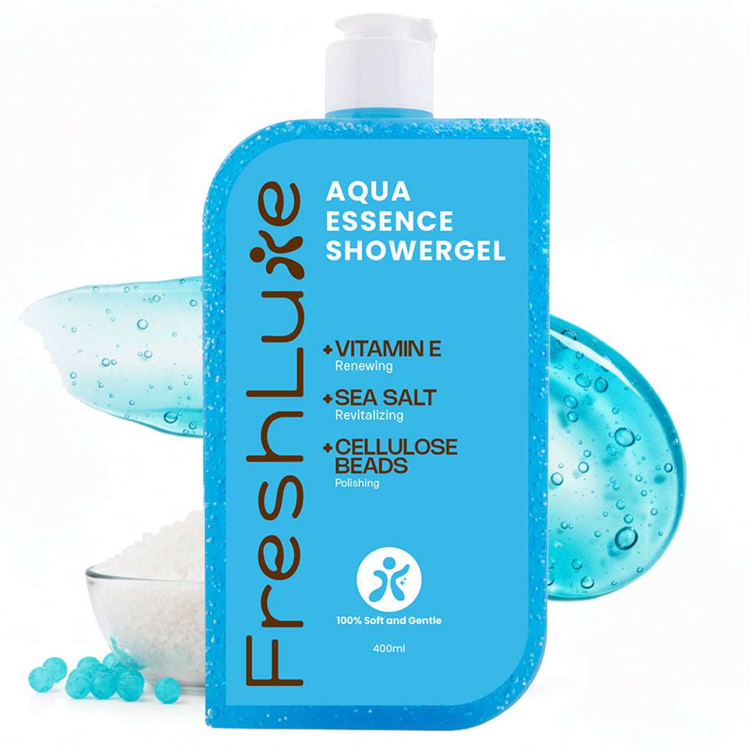 FreshLuxe Aqua Essence Shower Gel | Deep Hydration & All-Day Freshness | 200 ml | 400 ml