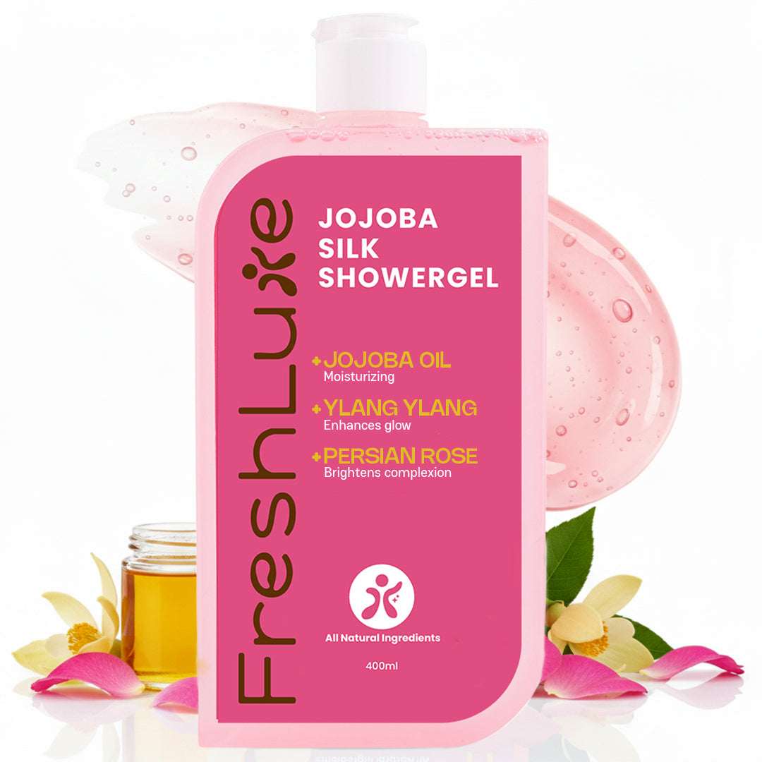 FreshLuxe Jojoba Silk Body Wash | Nourishing Formula for Silky Smooth & Radiant Skin, 200 ml | 400 ml
