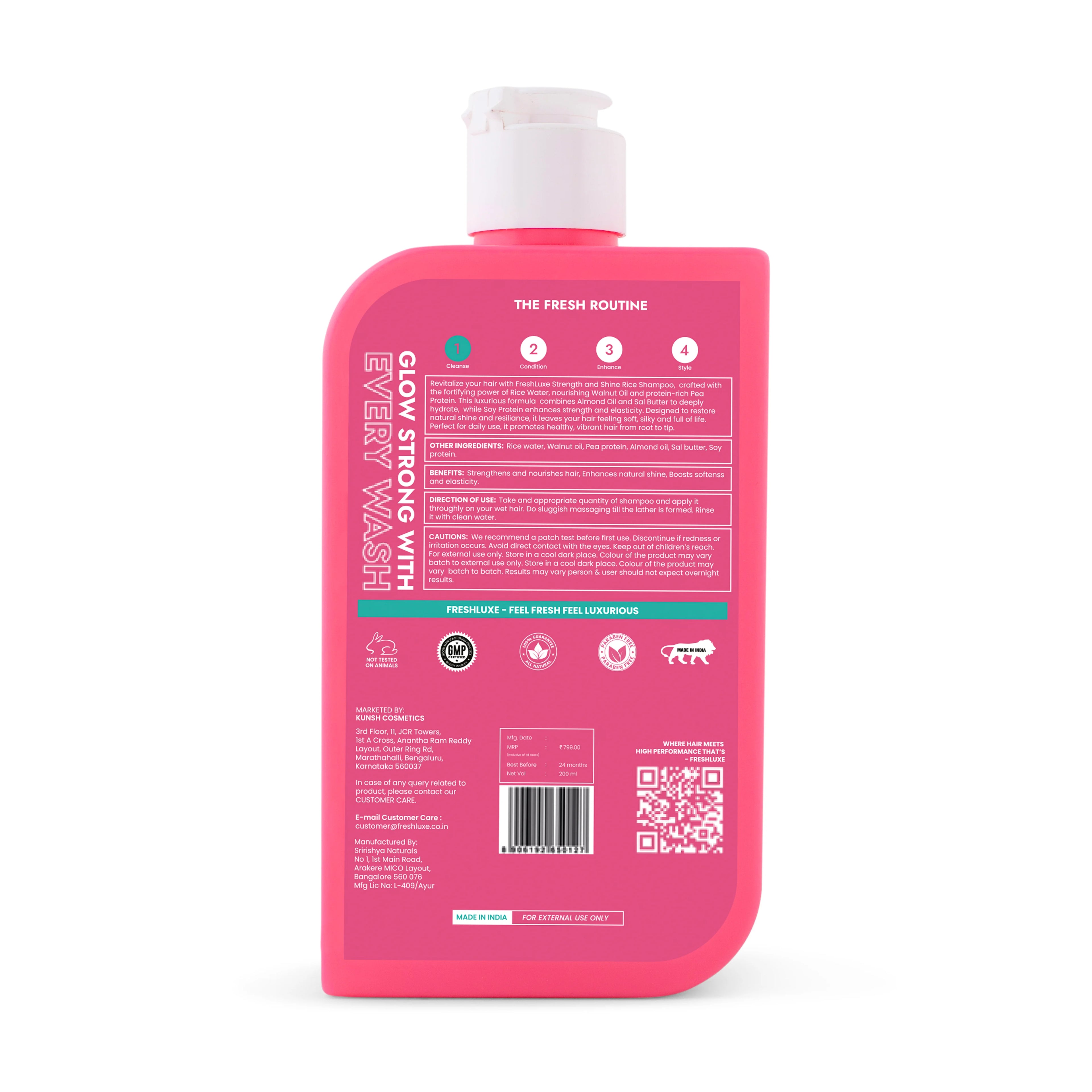 Strength & Shine Rice Shampoo