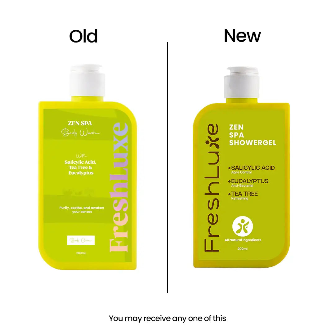 FreshLuxe Zen Spa Body Wash | Soothing & Anti-Bacterial | 200 ml | 400 ml