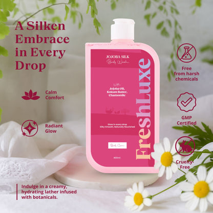 Jojoba Silk Bodywash for Sensitive Skin | With Kokum Butter &amp; Chamomile- 200ml