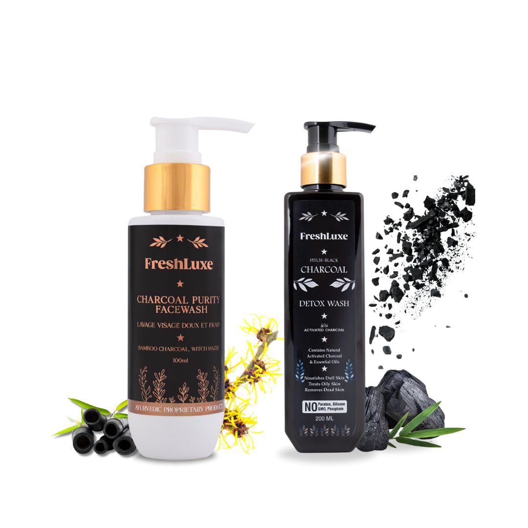 Charcoal Detox Bodywash &amp; Charcoal Purity Facewash