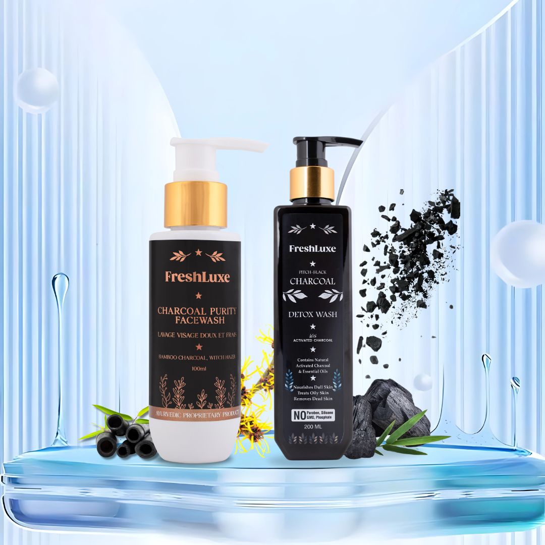 Charcoal Detox Bodywash &amp; Charcoal Purity Facewash