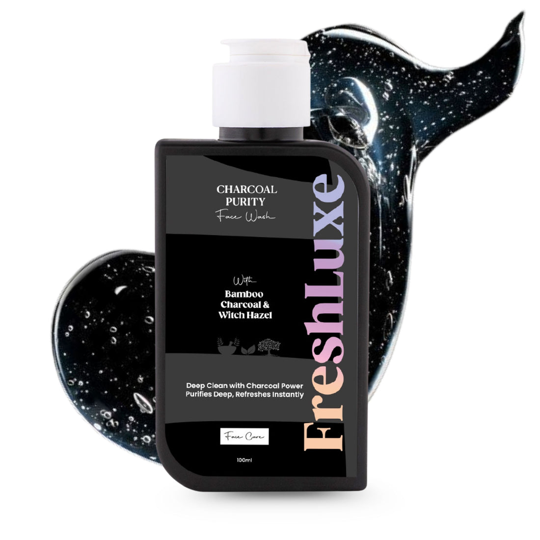 FreshLuxe Charcoal Purity Face Wash | Fights Acne, Pimples &amp; Impurities | All Skin Types