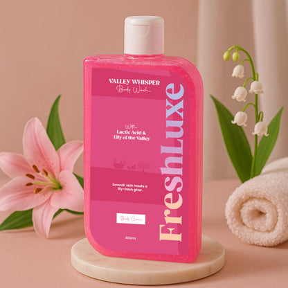 FreshLuxe Valley Whisper Body Wash | Reduces Dark Spots | Floral Scent