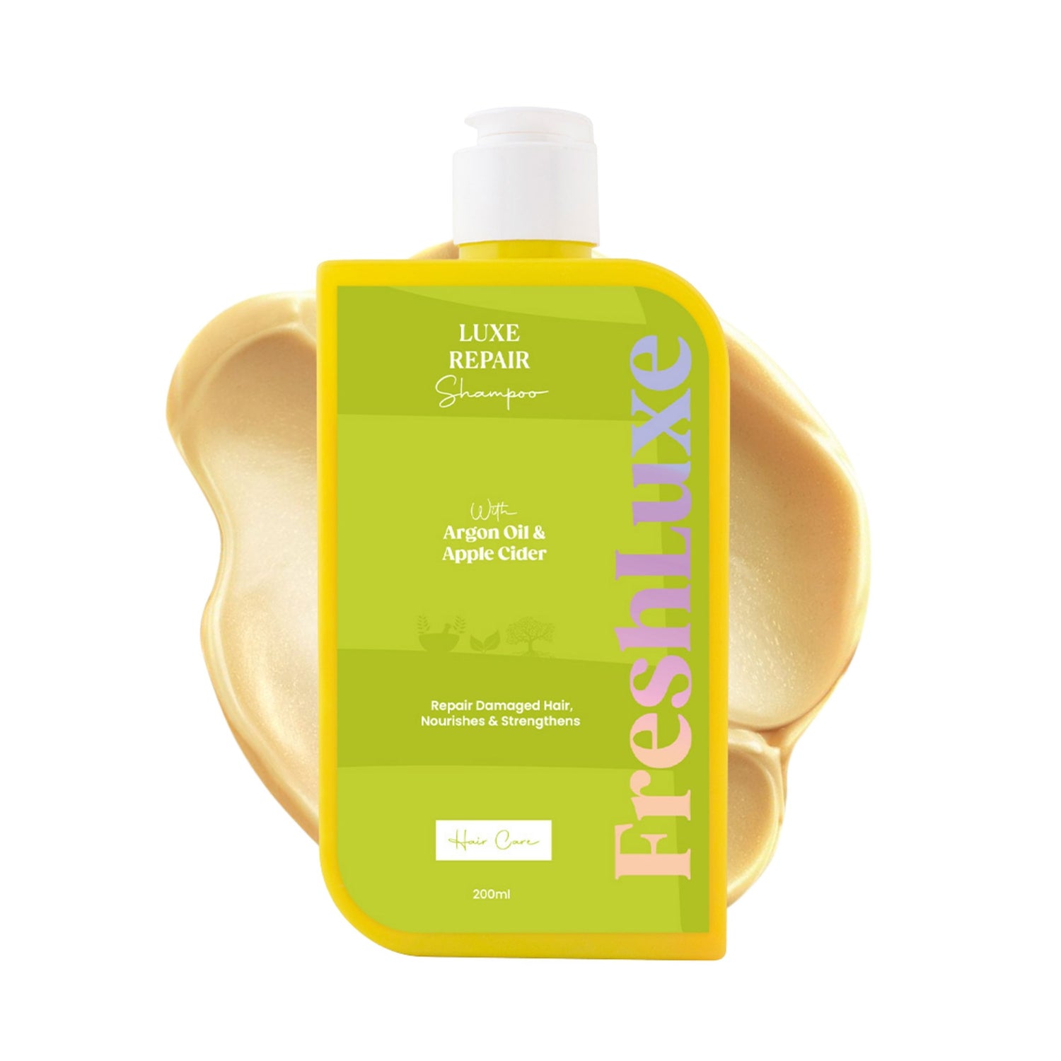 Luxe Repair Shampoo with Moroccan Argan Oil &amp; Apple Cider | For Strength &amp; Repair- 200ml