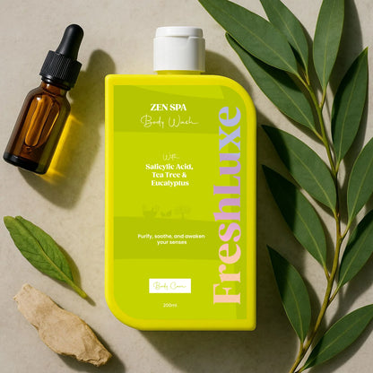 FreshLuxe Zen Spa Body Wash | Soothing &amp; Anti-Bacterial | 200 ml | 400 ml