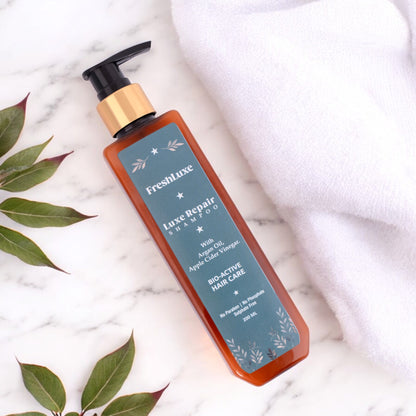 Luxe Repair Shampoo with Moroccan Argan Oil &amp; Apple Cider | For Strength &amp; Repair- 200ml