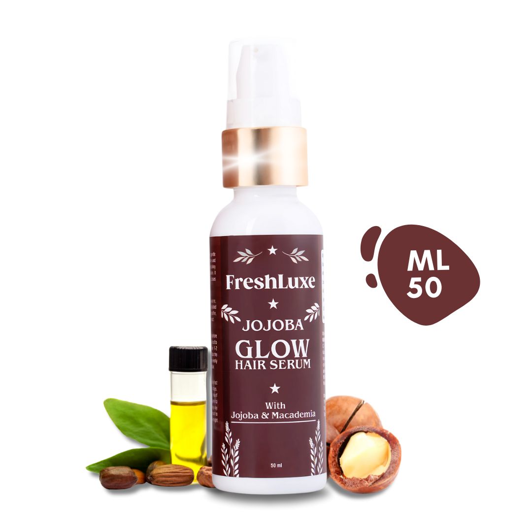 Jojoba &amp; Macadamia Glow Hair Serum | Nourishing &amp; Hair Repair- 50ml