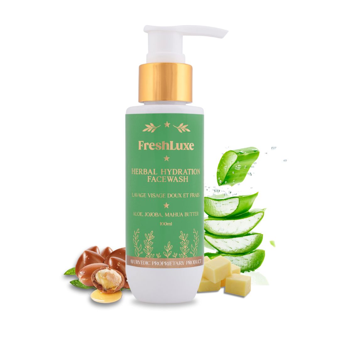 Herbal Hydration Facewash | Aloe Vera &amp; Neem | Gentle Cleanse &amp; Deep Moisture- 100ml