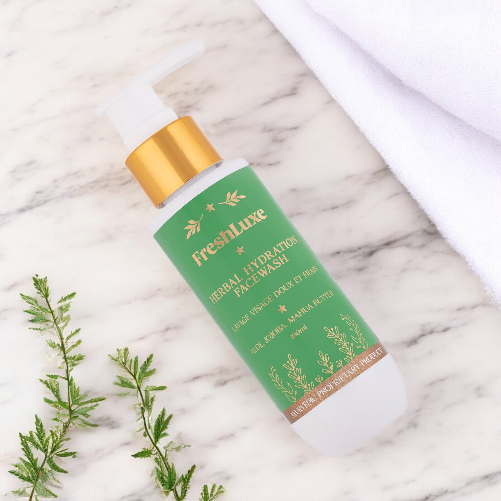 Herbal Hydration Facewash | Aloe Vera &amp; Neem | Gentle Cleanse &amp; Deep Moisture- 100ml
