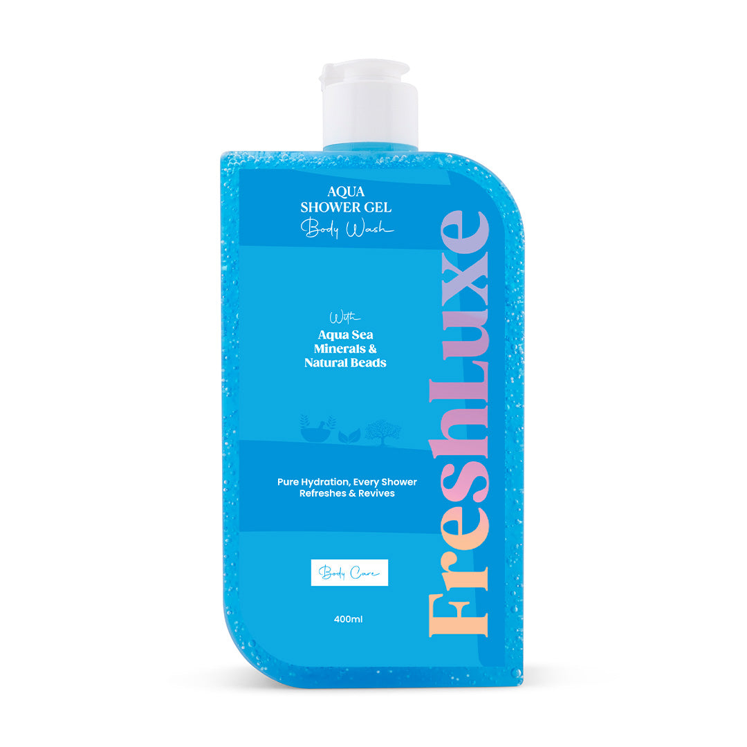 Aqua Essence Bodywash with Sea Salts &amp; Scrub Beads | For Long-Lasting Freshness