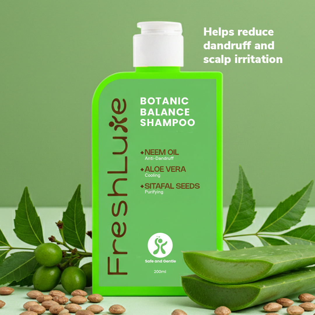 Botanic Balance Anti-Dandruff Shampoo – Natural Dandruff Fighter with Sitafal Extract | 100 ml | 200 ml