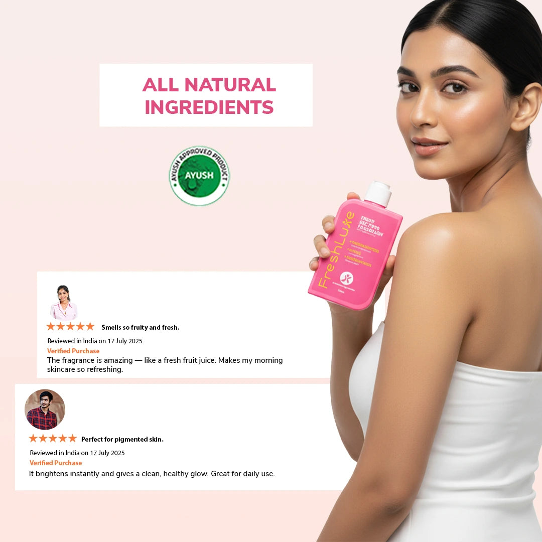 Fruit Nectar Face Wash | Glowing Skin &amp; Reducing Dark Spots | Daily Use | 100 ml