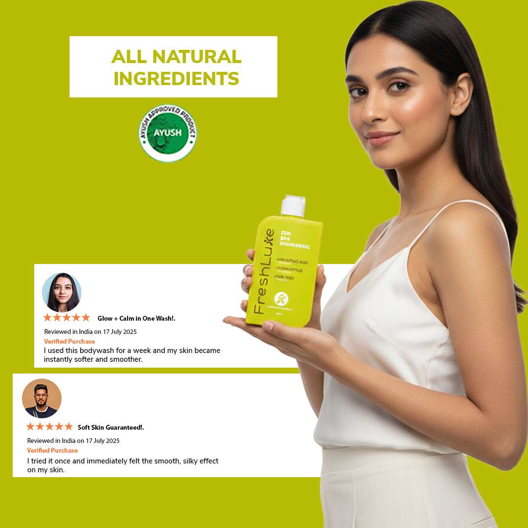 FreshLuxe Zen Spa Body Wash | Soothing &amp; Anti-Bacterial | 200 ml | 400 ml