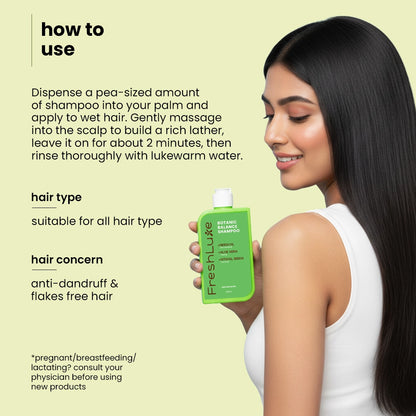 Botanic Balance Anti-Dandruff Shampoo – Natural Dandruff Fighter with Sitafal Extract | 100 ml | 200 ml
