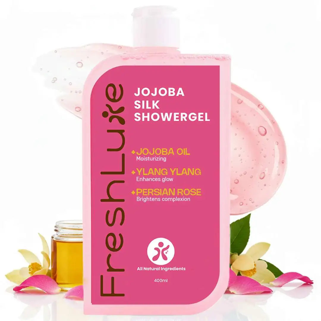 FreshLuxe Jojoba Silk Body Wash |  Nourishing Formula for Silky Smooth &amp; Radiant Skin, 200 ml | 400 ml