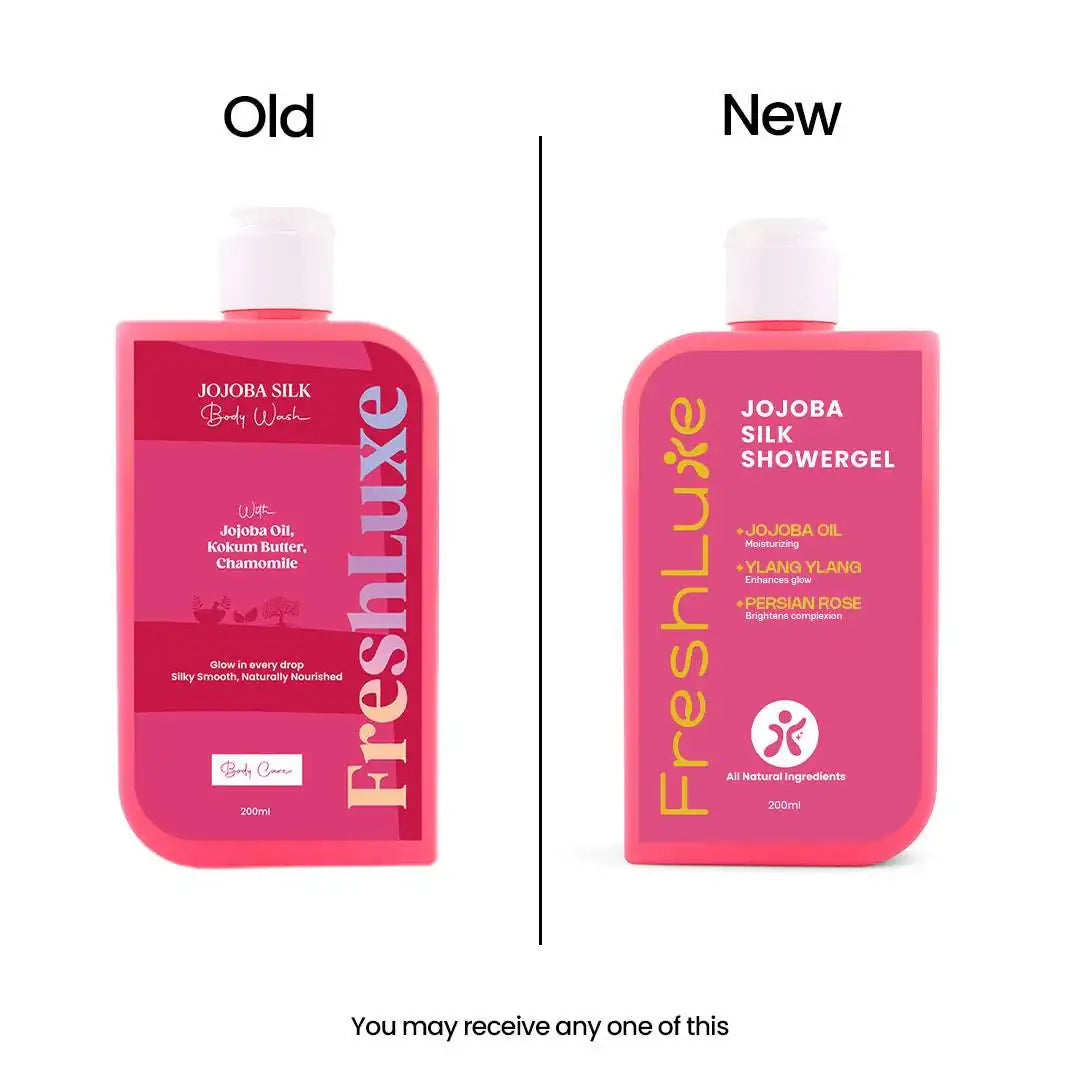 FreshLuxe Jojoba Silk Body Wash |  Nourishing Formula for Silky Smooth &amp; Radiant Skin, 200 ml | 400 ml