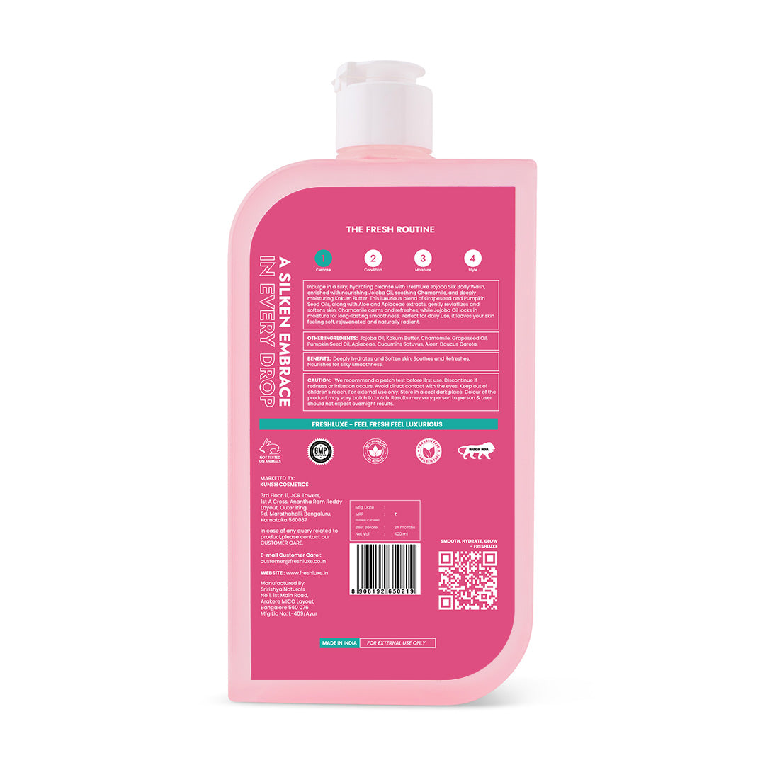 Jojoba Silk Bodywash for Sensitive Skin | With Kokum Butter &amp; Chamomile- 200ml