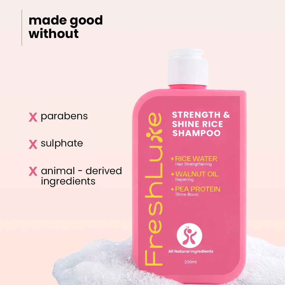 Rice Water Shampoo |  For Strong, Shiny &amp; Nourished Hair | 200 ml