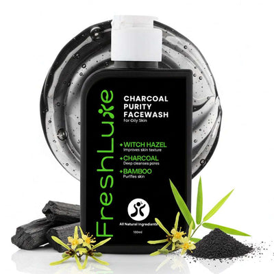 Charcoal Purity Facewash |  Deep Cleansing & Detoxifying with Bamboo Charcoal and Witch Hazel | 100 ml
