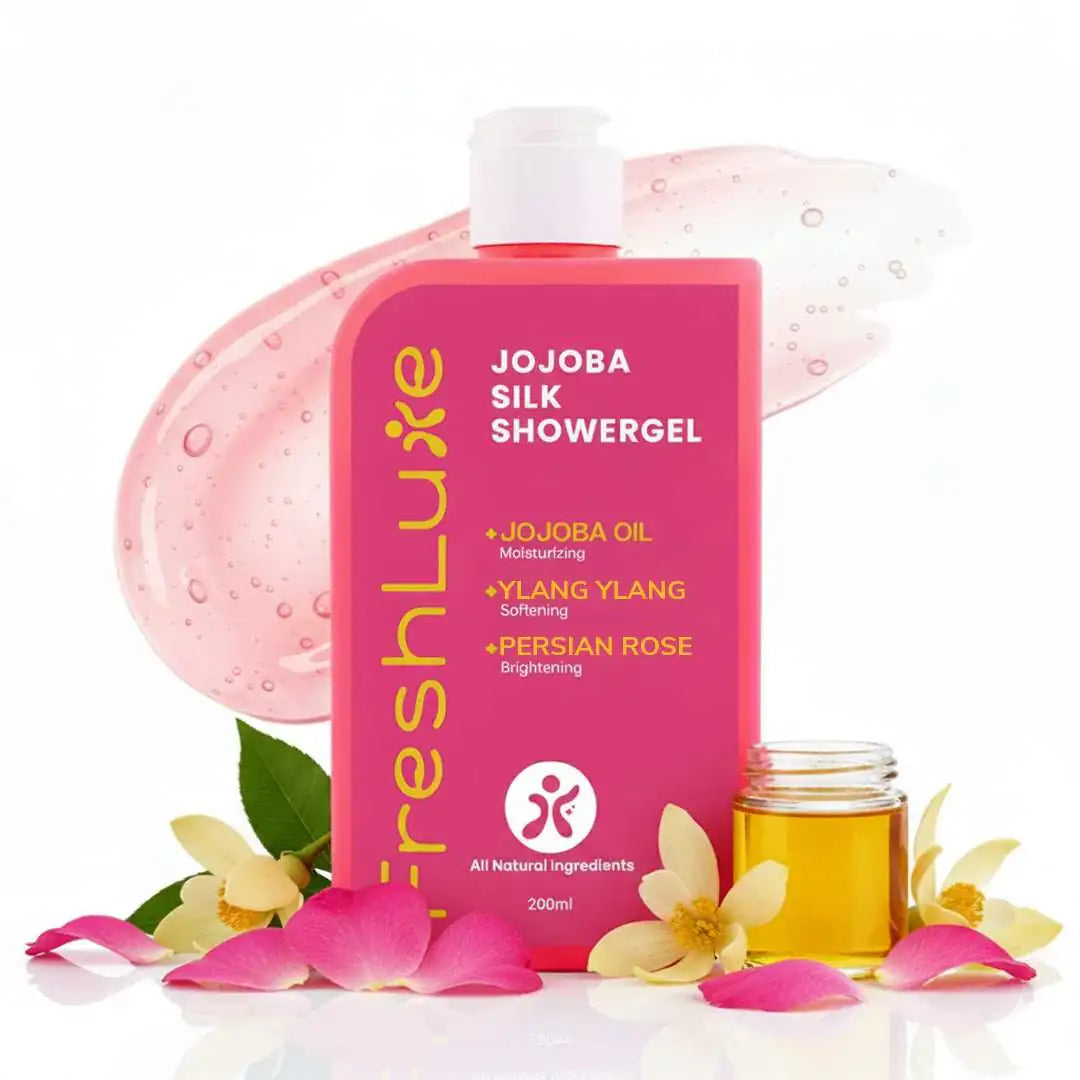 FreshLuxe Jojoba Silk Body Wash |  Nourishing Formula for Silky Smooth &amp; Radiant Skin, 200 ml | 400 ml