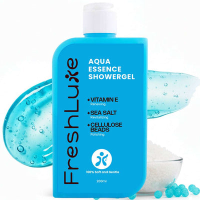 FreshLuxe Aqua Essence Shower Gel |  Deep Hydration & All-Day Freshness | 200 ml | 400 ml