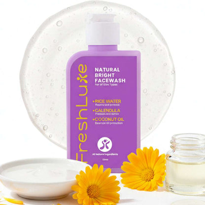 FreshLuxe Anti-Aging for Skin &amp; Hair | AYUSH-Approved | Combo with Rice Water, Lactic Acid &amp; Argan Oil 200ml