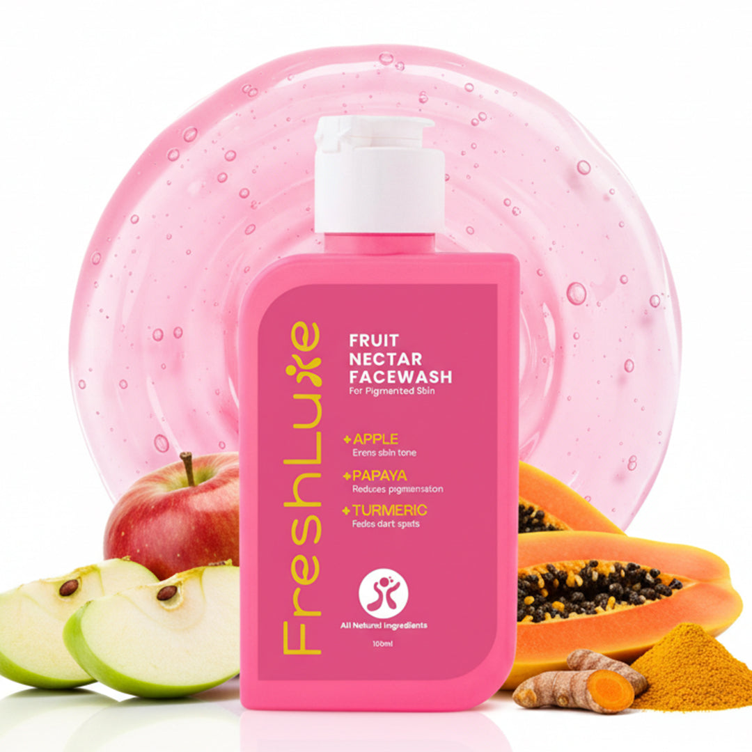 FreshLuxe Fruit Nectar Face Wash | Glowing Skin &amp; Reducing Dark Spots | Daily Use | 100 ml