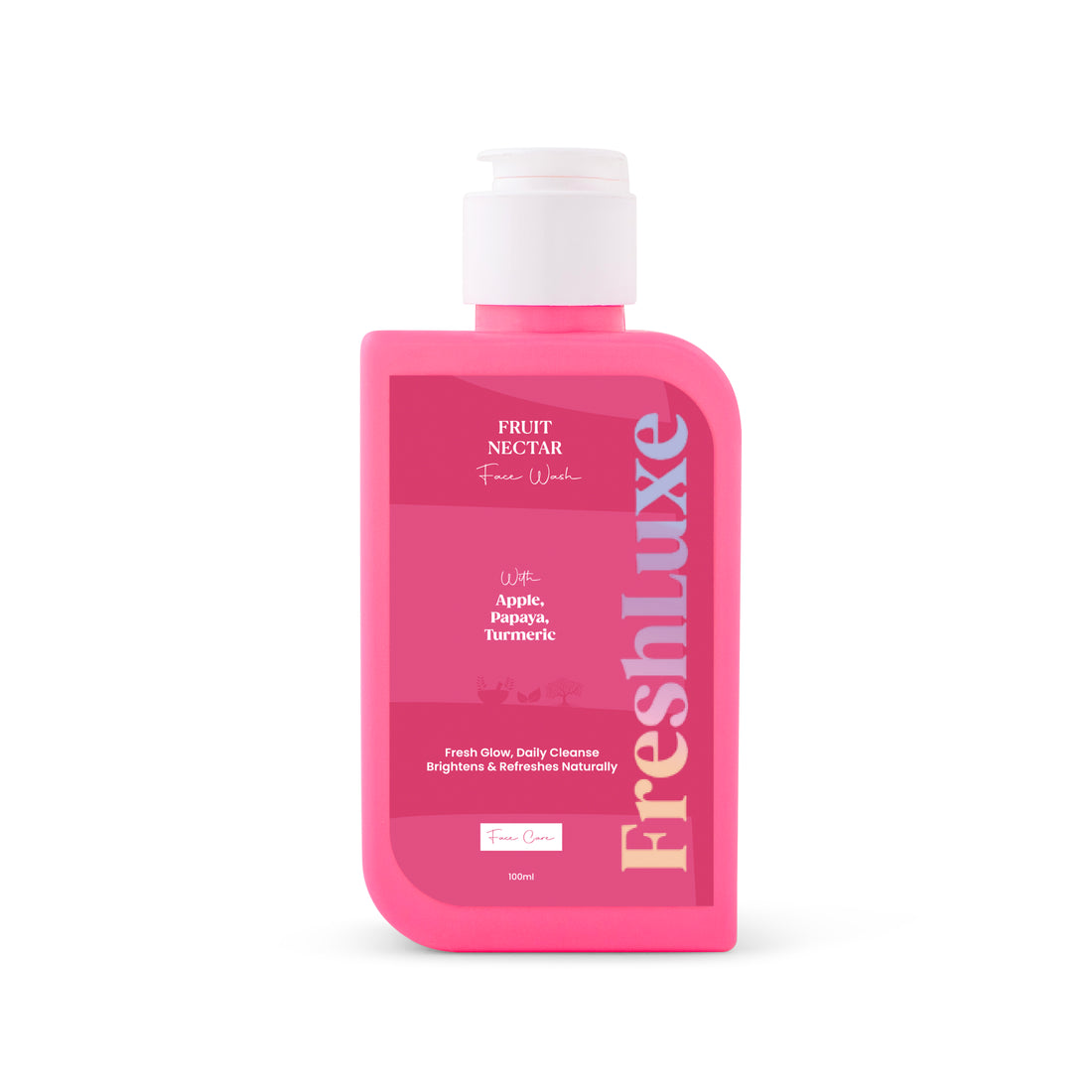 Fruit Nectar Facewash | Apple, Papaya &amp; Turmeric | Brightening &amp; Revitalizing- 100ml